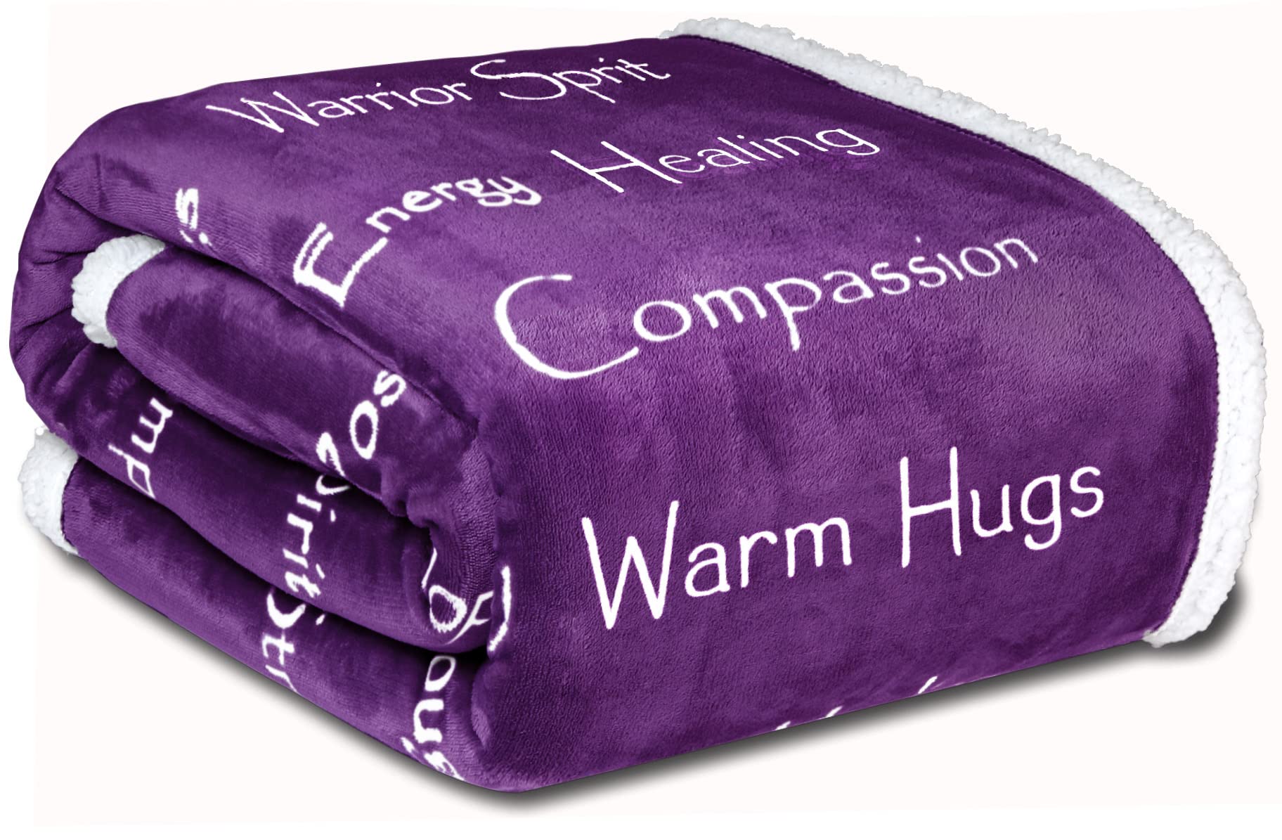 Wolf Creek Blanket Co - Compassion Blanket - (50X65) Strength Courage Super Soft Warm Hugs, Get Well Gift Blanket Healing Though