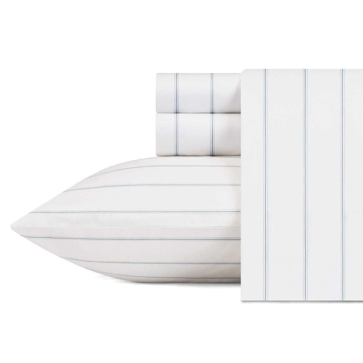 Nautica - Twin Xl Sheets, Cotton Percale Preppy Bedding Set, Casual Home Decor (Skippers Island Light Blue, Twin Xl)