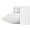 Nautica - Full Size Sheet Sets, Cotton Percale Preppy Bedding, Crisp & Cool, Lightweight & Breathable (Skippers Island Light Blue, Full)