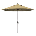 California Umbrella Gscuf908117-F67 9' Round Aluminum Fiberglass Rib Market Patio Umbrella, Bronze Pole, Champagne