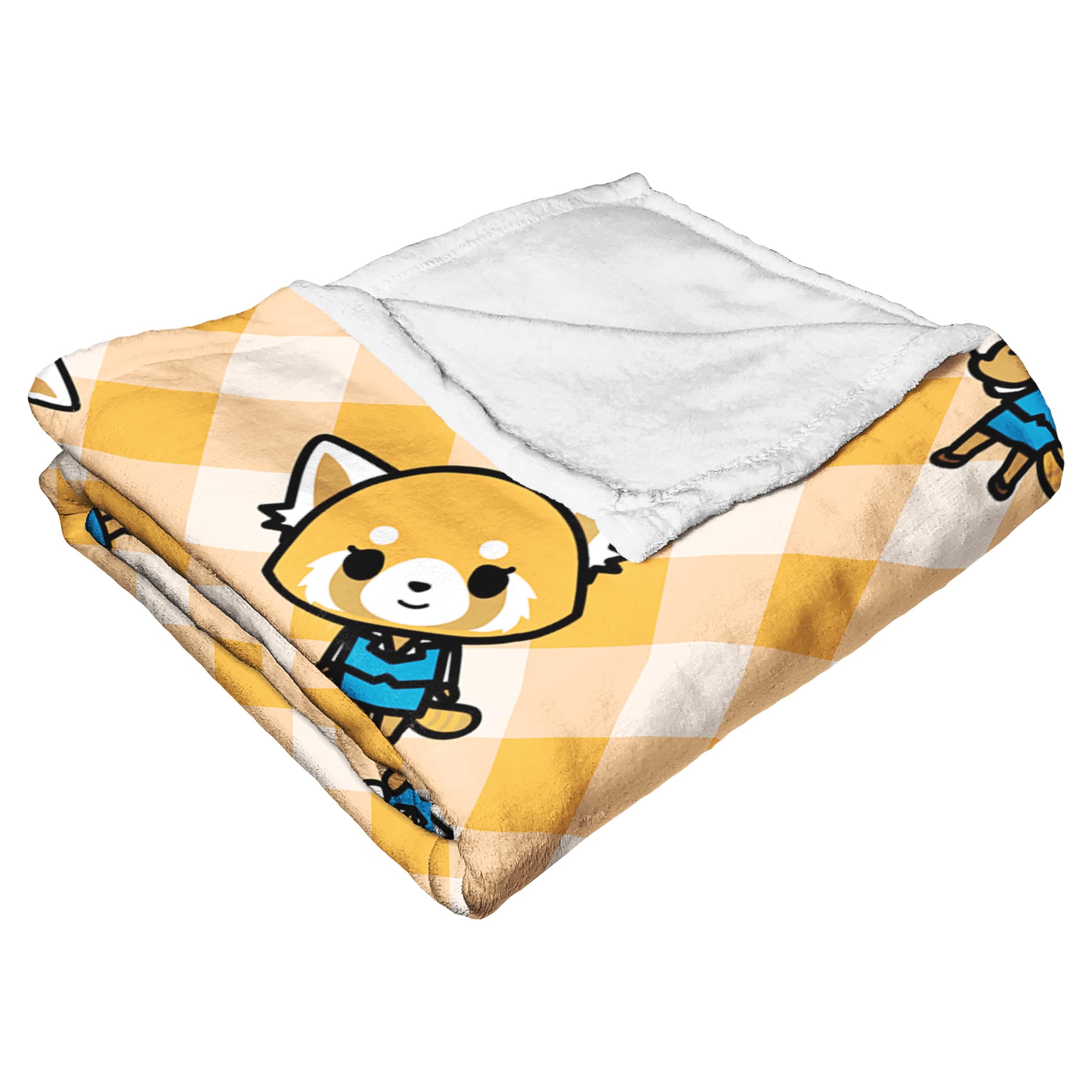 Northwest Aggretsuko Silk Touch Throw Blanket, 50'' X 60'', Office Chaos