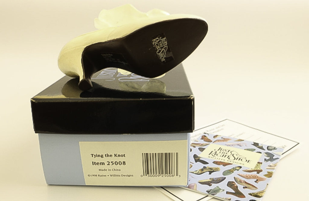 Just The Right Shoe Tying The Knot #25008 Mini Bridal Wedding Heel