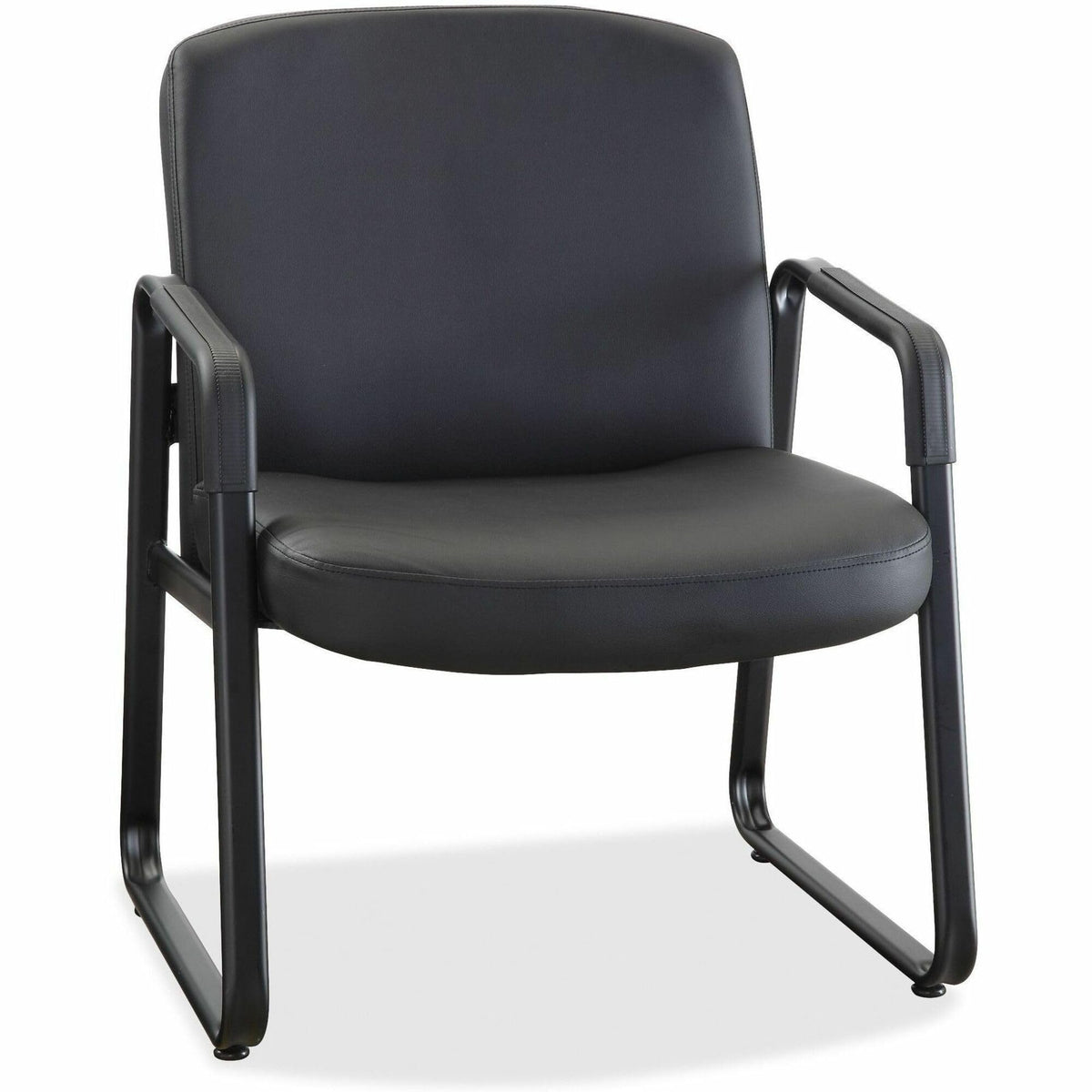 Lorell Big And Tall Leather Guest Chair