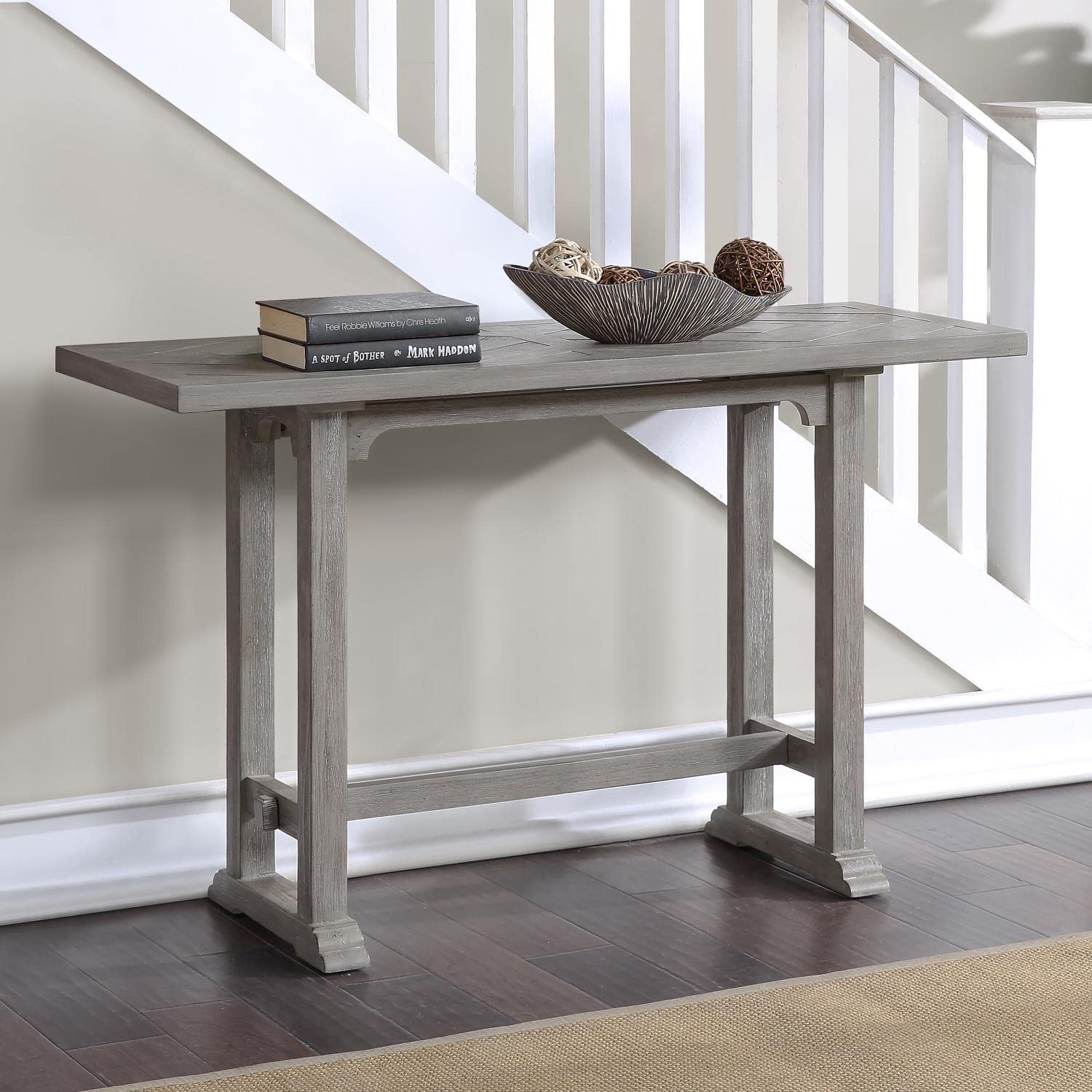 Steve Silver Whitford Sofa Table with Dove Gray Finish WH100S