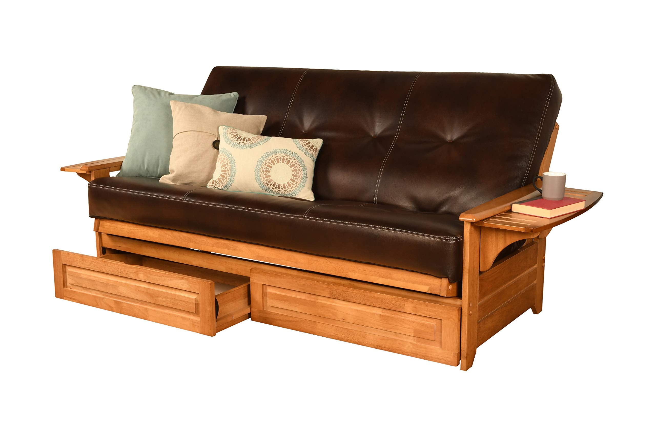 Kodiak Futons Phoenix Sofa Bed, Full, Oregon Trail Java