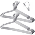DOPENSPI 16.5 Lockable Wire Clothes Hangers, 20 Pack 4mm Windproof Stainless Steel RV Hangers Wire Heavy Duty Lock Hook Metal