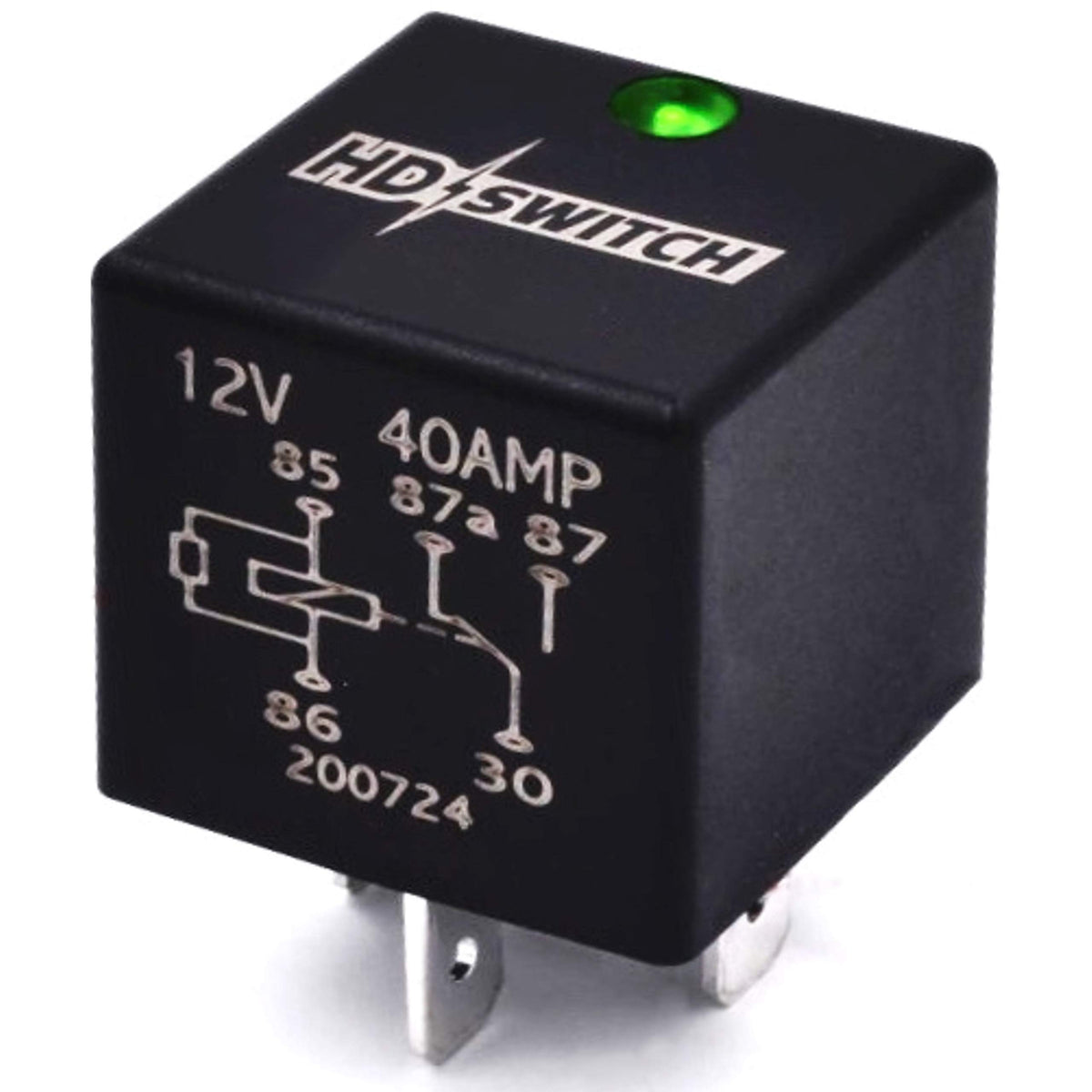 Hd Switch 12V 40A Waterproof Relay Replaces Tyco Vf4-15F11-C05, Vf415F11C05, 1628414B-Pt, Spdt(1 Form C) 12Vdc W/Led Indicator L