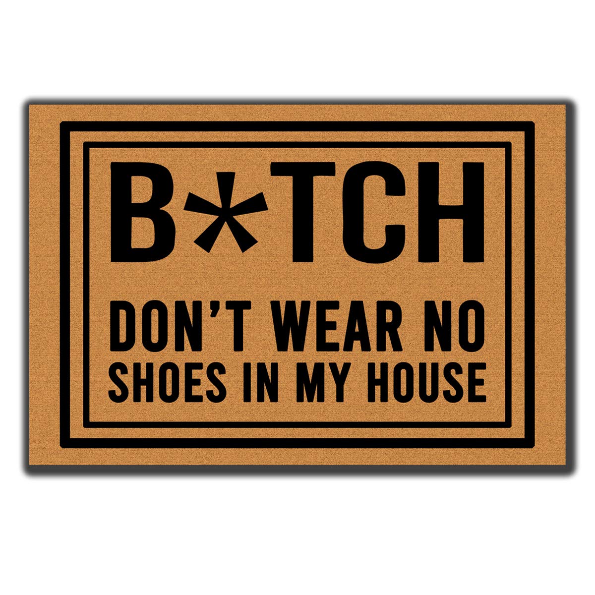 Accssoey Don'T Wear, No Shoes In My House Entrance Floor Mat Funny Doormat Door Mat Decorative Doormat Non-Woven 16 By 24 Inch F