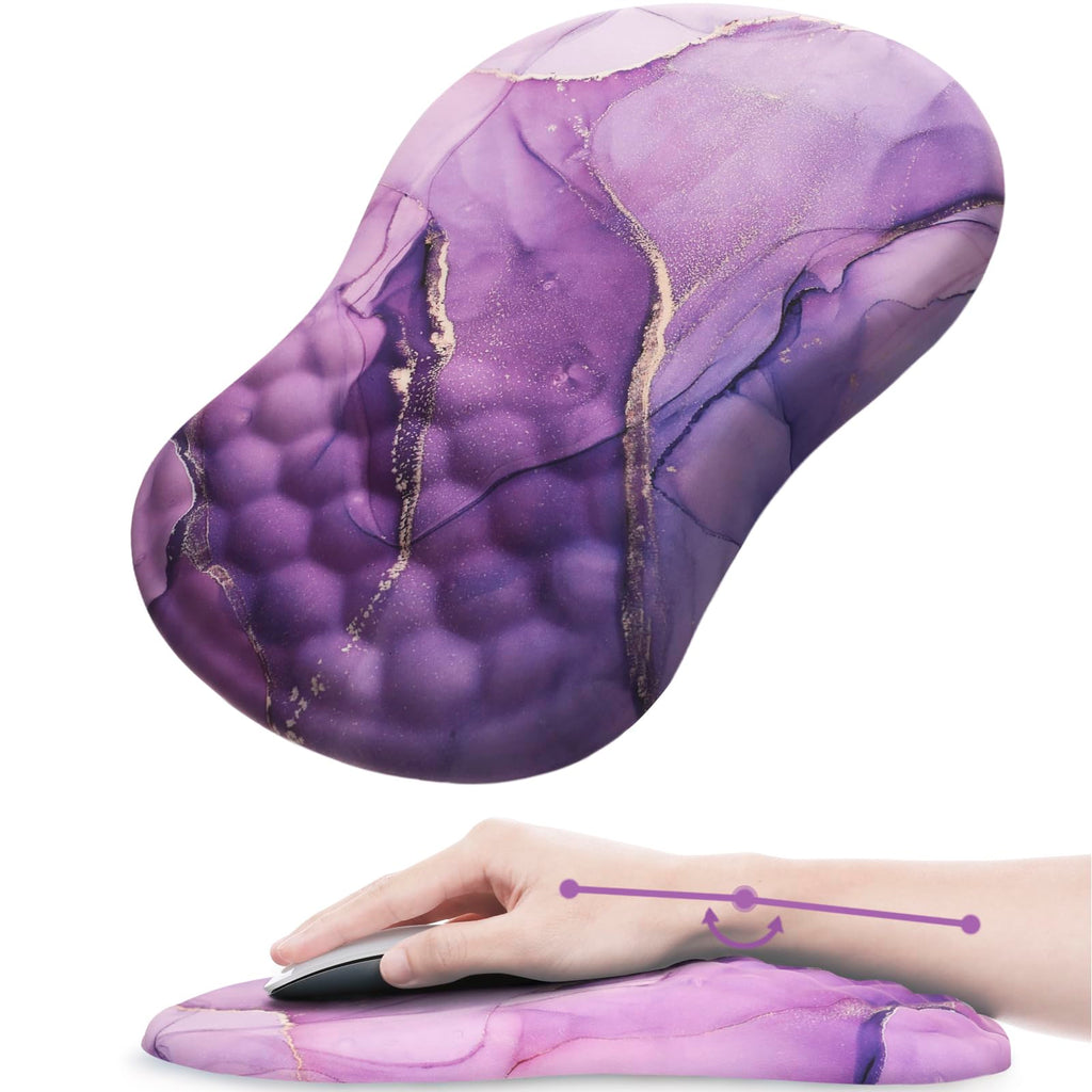 Mouse Pad Wrist Support, Laokiiy Ergonomic Mouse Pad With Wrist Rest, Comfortable Computer Mouse Pad For Laptop, Pain Relief Mou