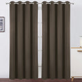 Lemomo Blackout Curtains 66 X 84 Inch/Chocolate Brown Curtains Set Of 2 Panels/Thermal Insulated Room Darkening Bedroom Curtains