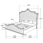 Simple Relax Upholstered Queen Bed in Ivory and Camel