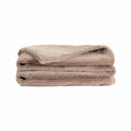 Unhide Lil Marsh - Faux Fur Blanket - Durable, Lightweight, Extra Soft Blanket - Machine Washable - Mocha Shar Pei, Small (50'
