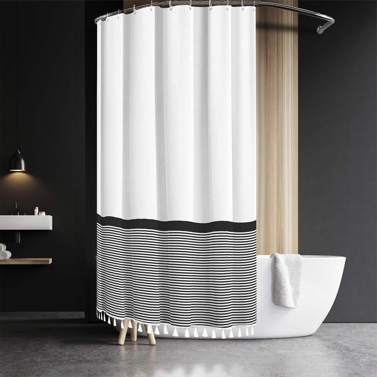 Extra Wide Shower Curtain 108Wx72H Luxury Bathroom Shower Curtain