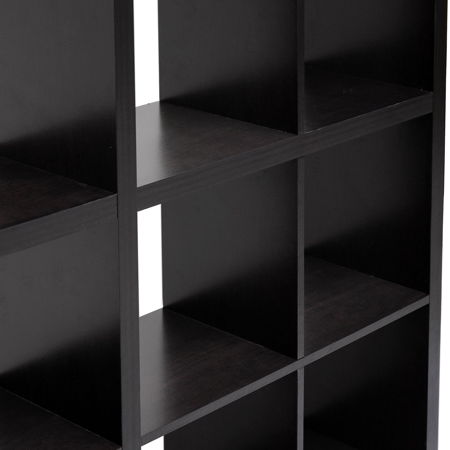 Baxton Studio Sunna Modern Cube Shelving Unit, Dark Brown