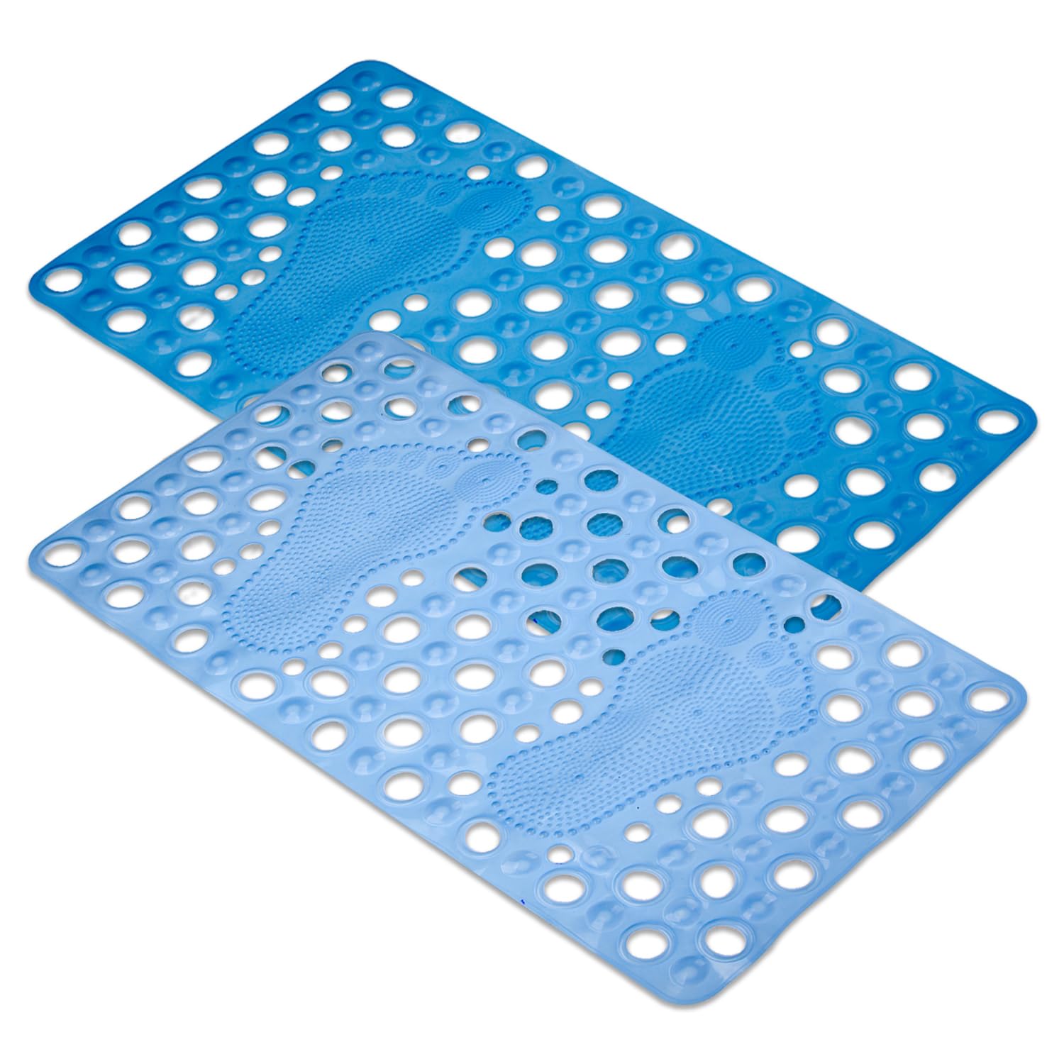 Kuber Industries Bath Mat | PVC Bathroom Mat | Hole Bath Tub Mat | Foot Massager Mat | AntiSkid Shower Mat with Drain Holes | P