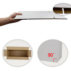 Sodissa 12X9X4 Inches Shipping Boxes, White Corrugated Cardboard Boxes For Small Bussiness, 25 Pack