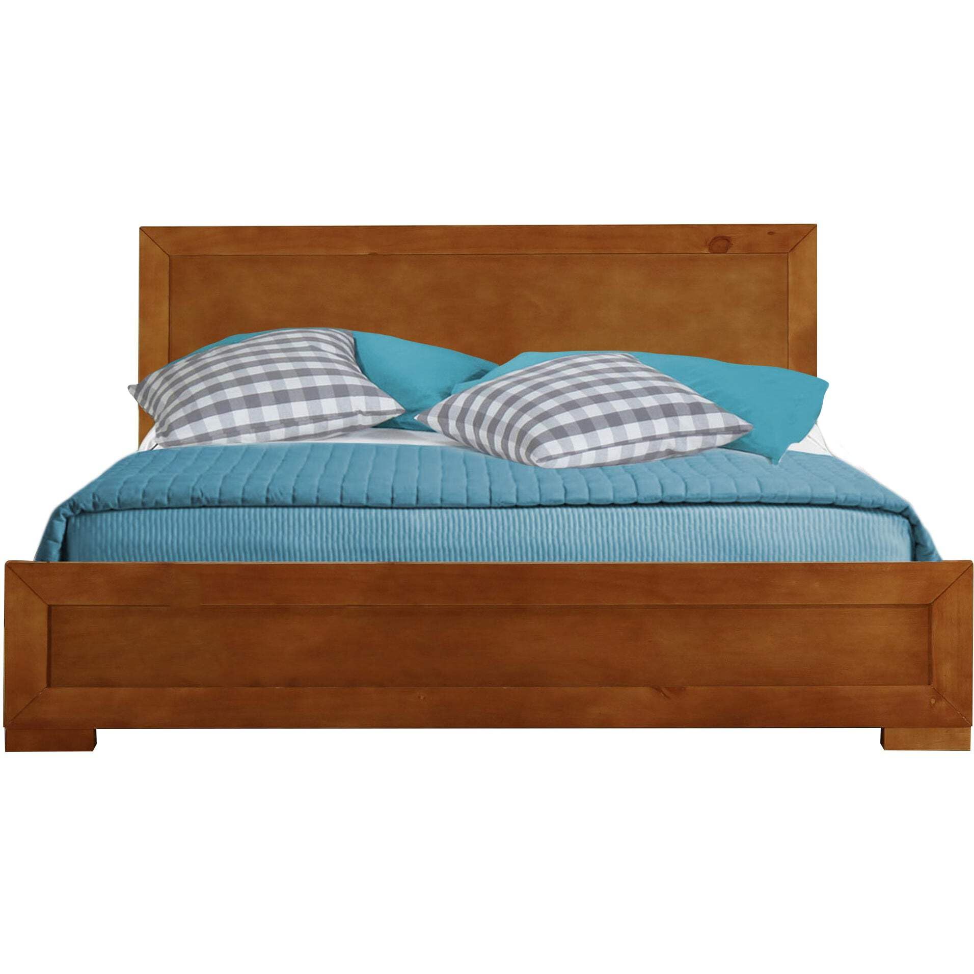 Oxford Platform Bed, Oak, Twin/ Oak
