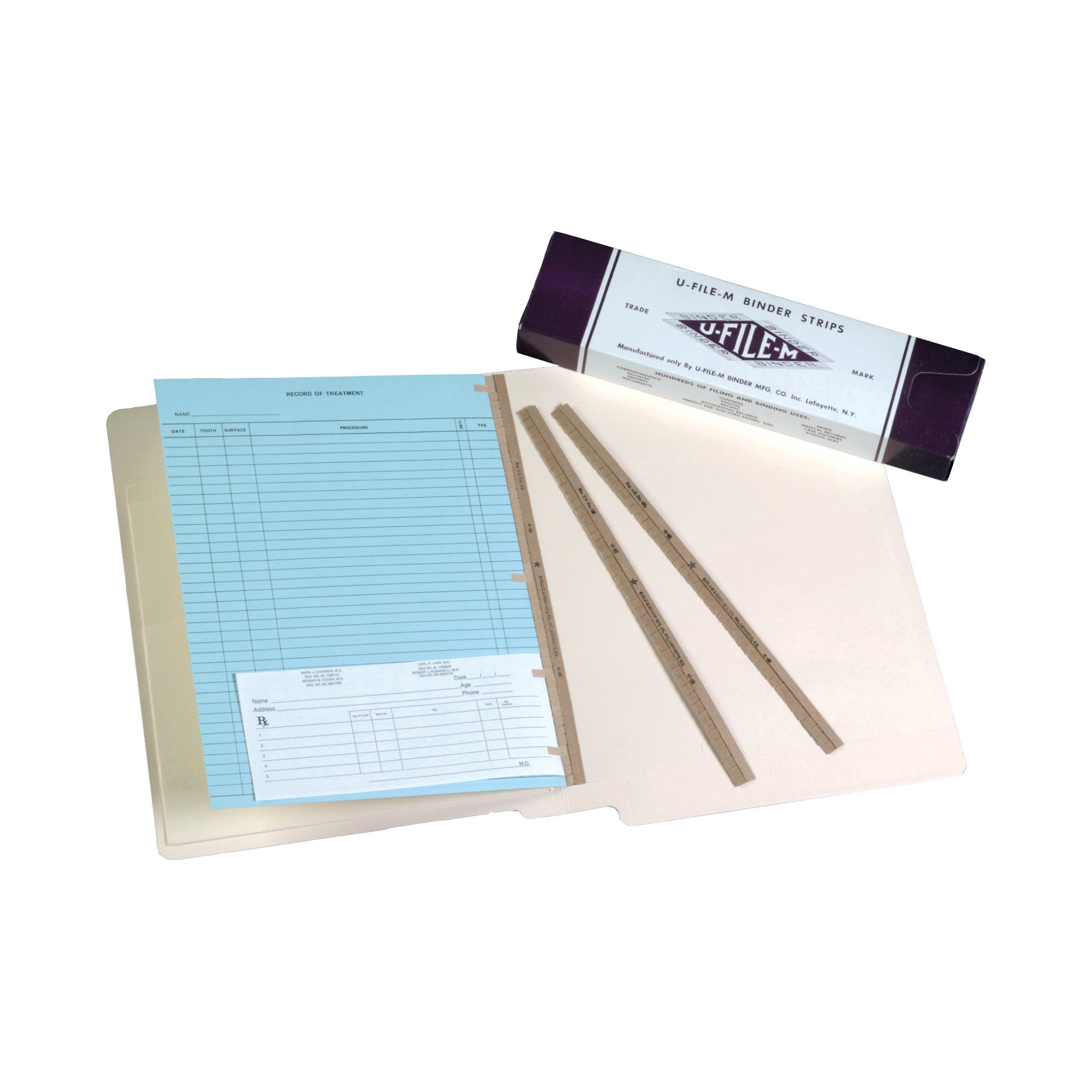 U-File-M Binder Strips- 100/Box