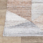 Kosas Home Tawas 30 X 96 Geometric Polyester Fabric Area Rug In Multi-Color
