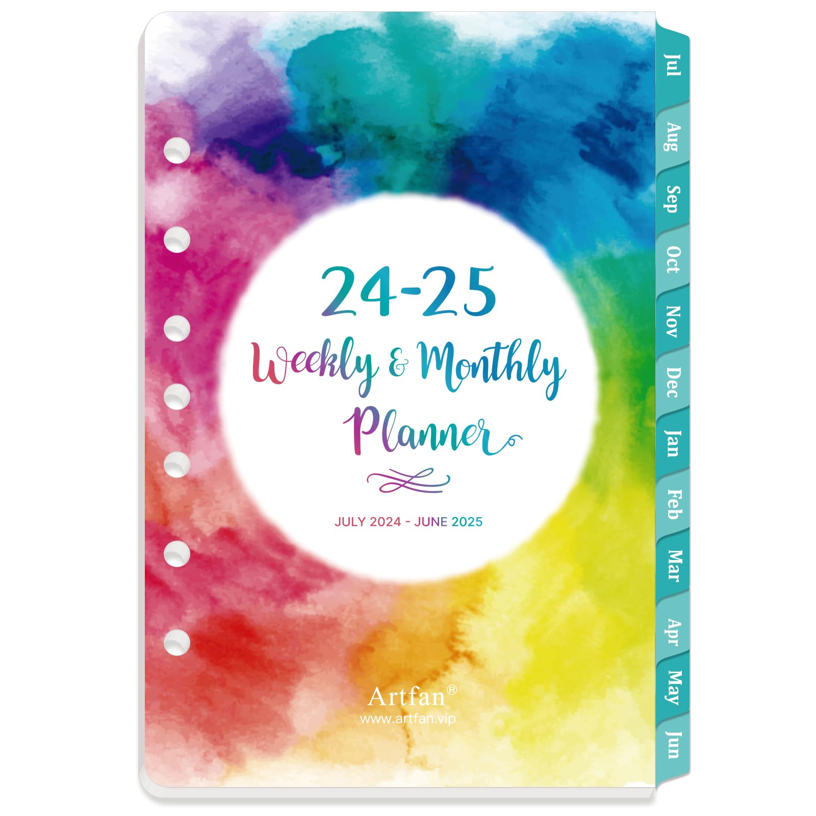 2024-2025 Planner Refills - Planner Refills 2024-2025 From Jul 2024 - Jun 2025, 5.5 X 8.5 Inch, 7 Holes, 2024-2025 Weekly & Mont