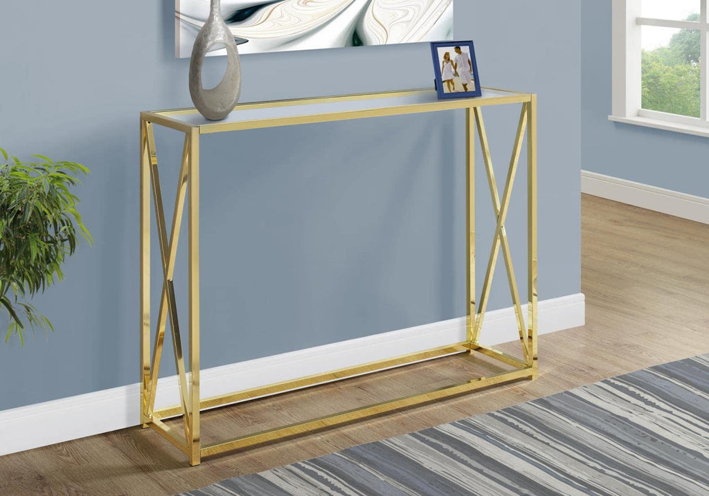 Monarch Specialties I Accent, Console Table, GOLD