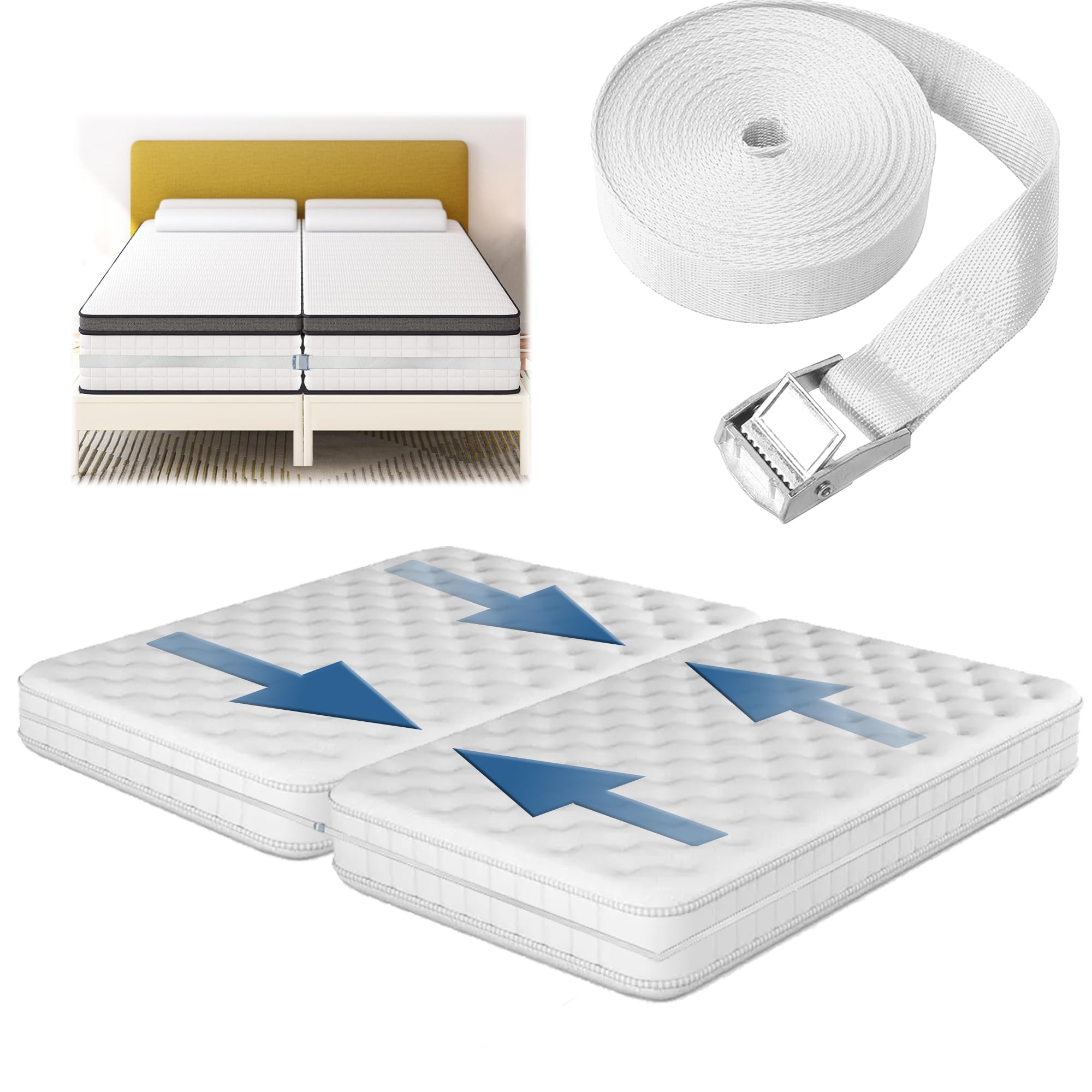 Consss 33Ft Long Twin Bed Connector, Twin Mattress Connector To Make King, Adjustable Bed Bridge Twin Xl To King Daybed Converte