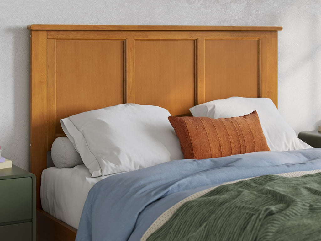 Afi, Charlotte Queen Solid Wood Low Profile Platform Bed With Matching Footboard, Espresso