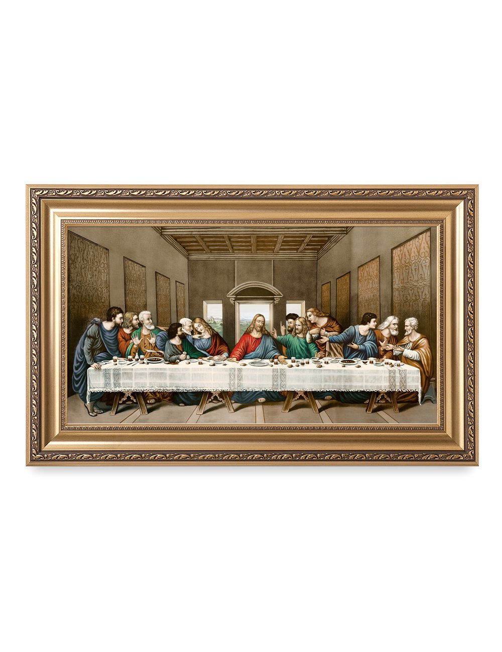 DECORARTS -The Last Supper, Leonardo da Vinci Classic Art Reproductions. Giclee Print& Museum Quality Framed Art for Wall Decor.