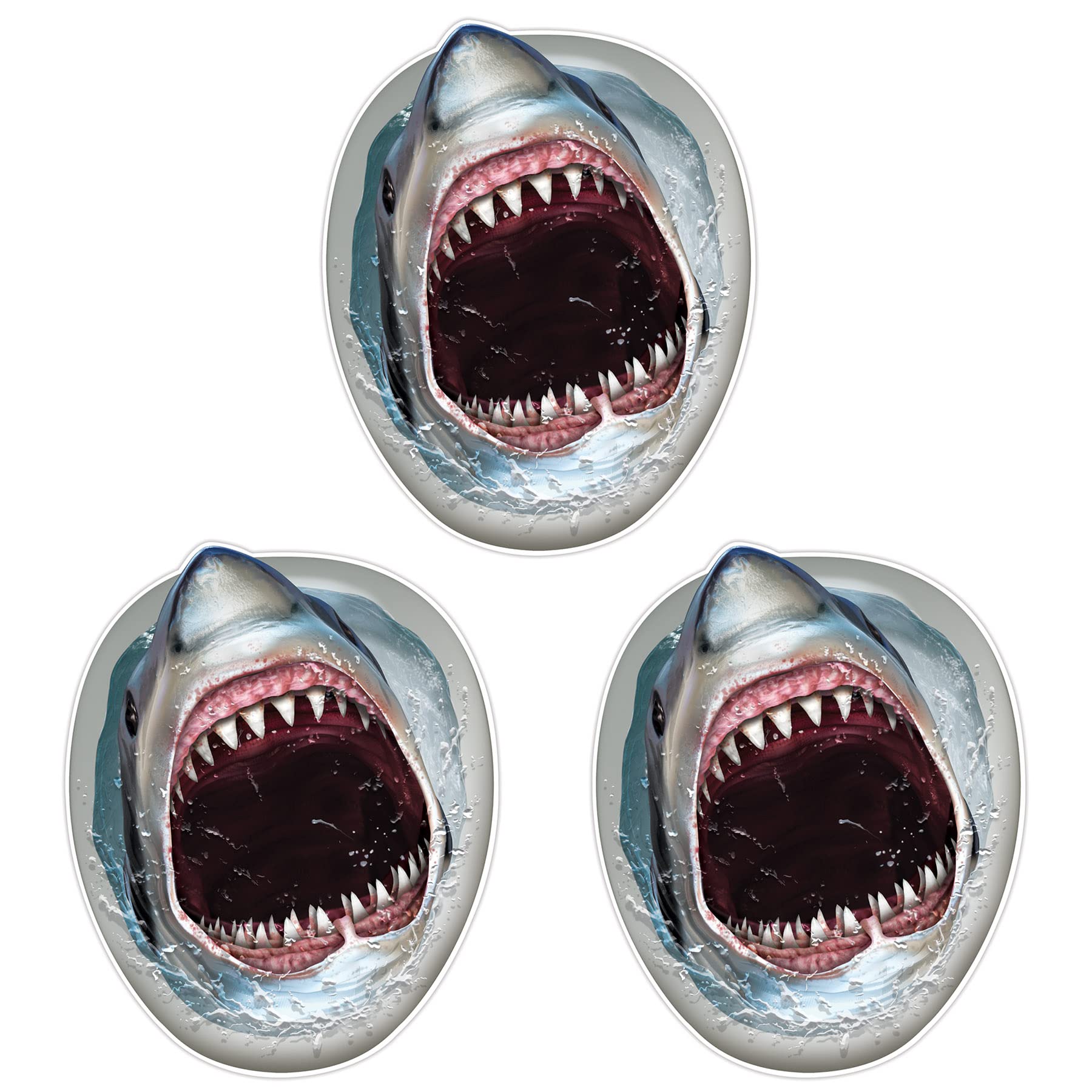 Shark Toilet Topper Peel N Place Pack of 3