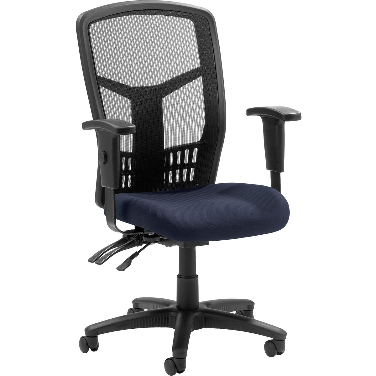 Lorell 86000 Series Executive Mesh Back Swivel Office Chair In Blue