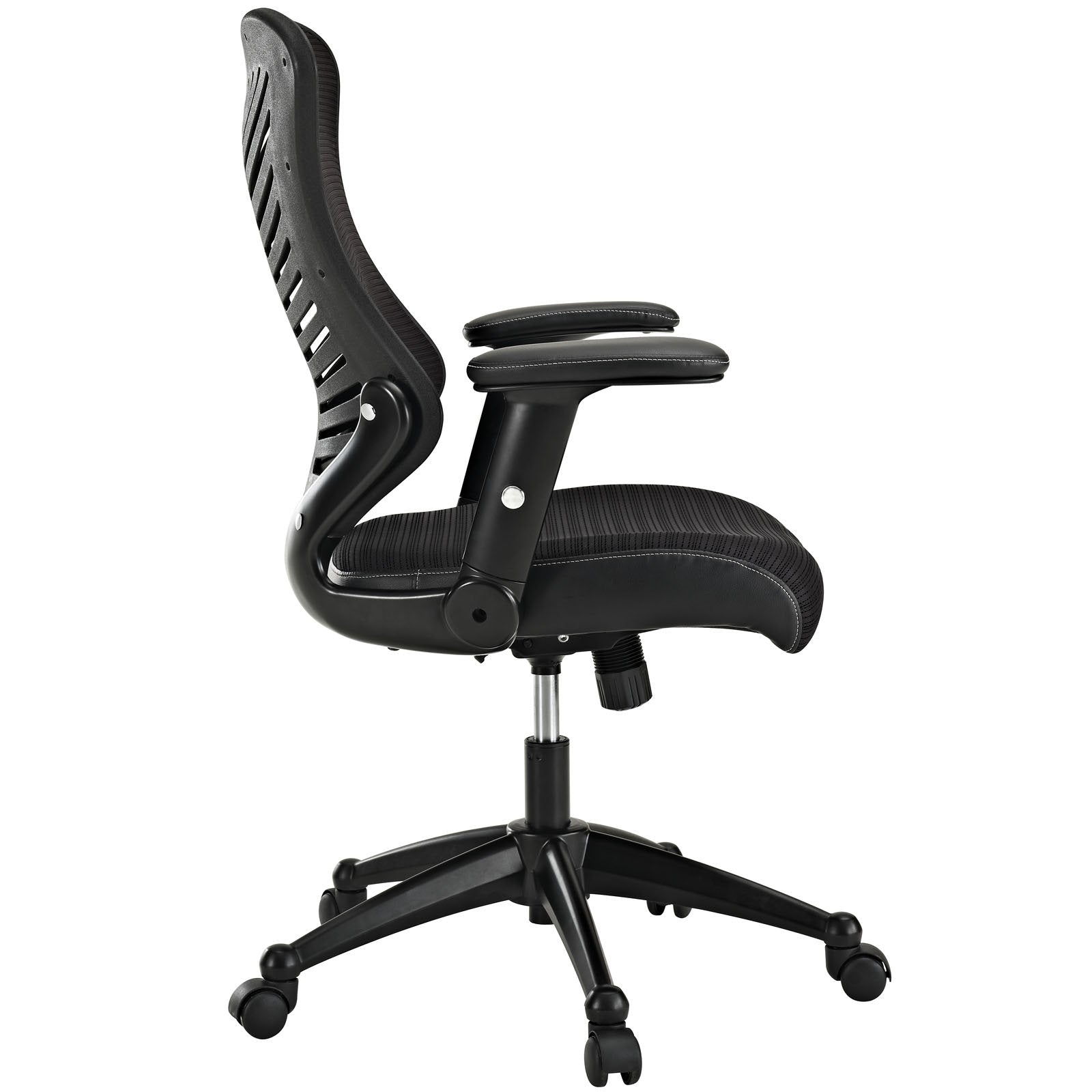 Modway EEI-209-BLK Clutch Ergonomic Mesh Computer Desk Office Chair in Black