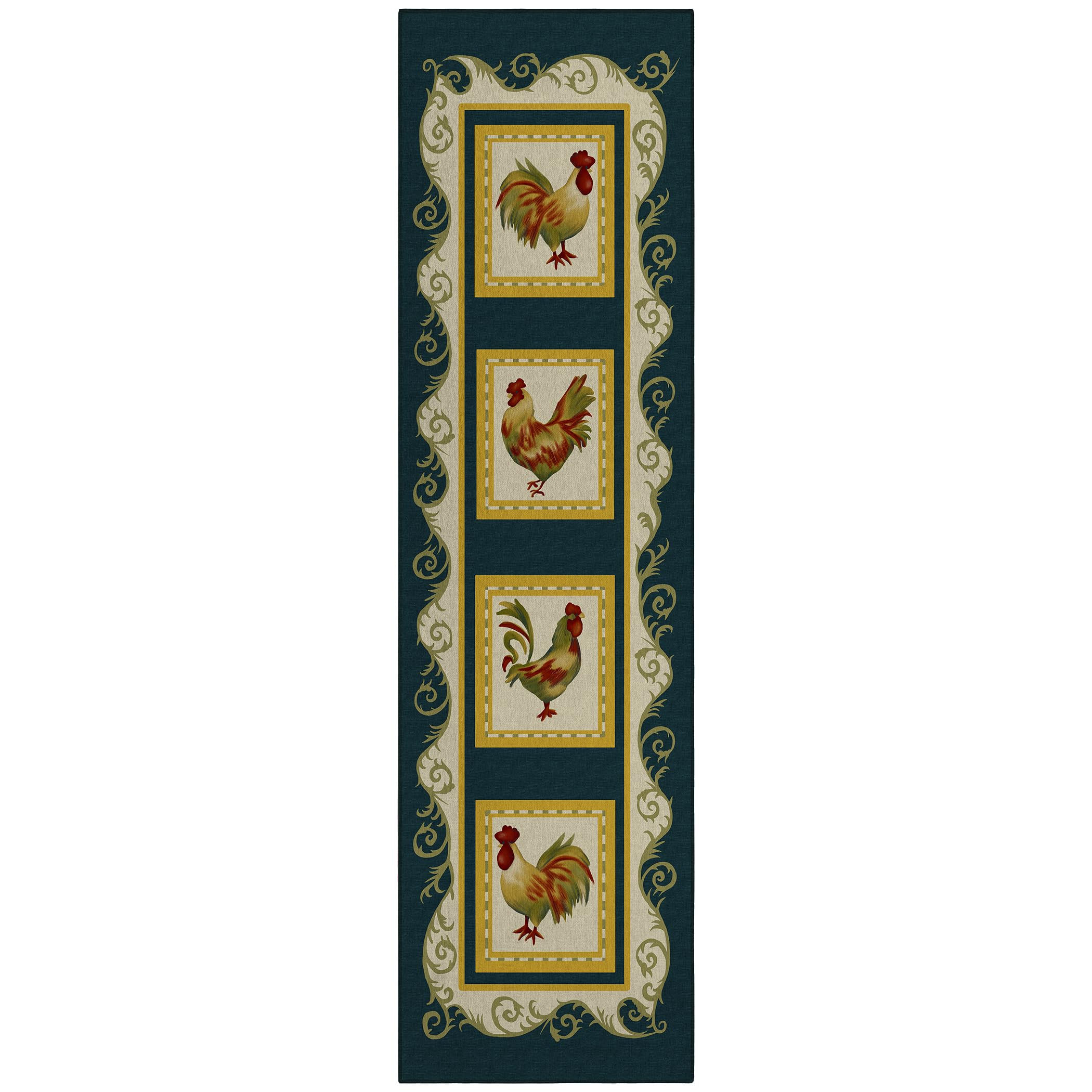 Dalyn Rugs Kendall Ke4 Black 2'3" X 7'6" Indoor Outdoor Runner Rug, Easy Clean, Machine Washable, Non Shedding, Hallway, Entry, Kitchen, Patio Rug