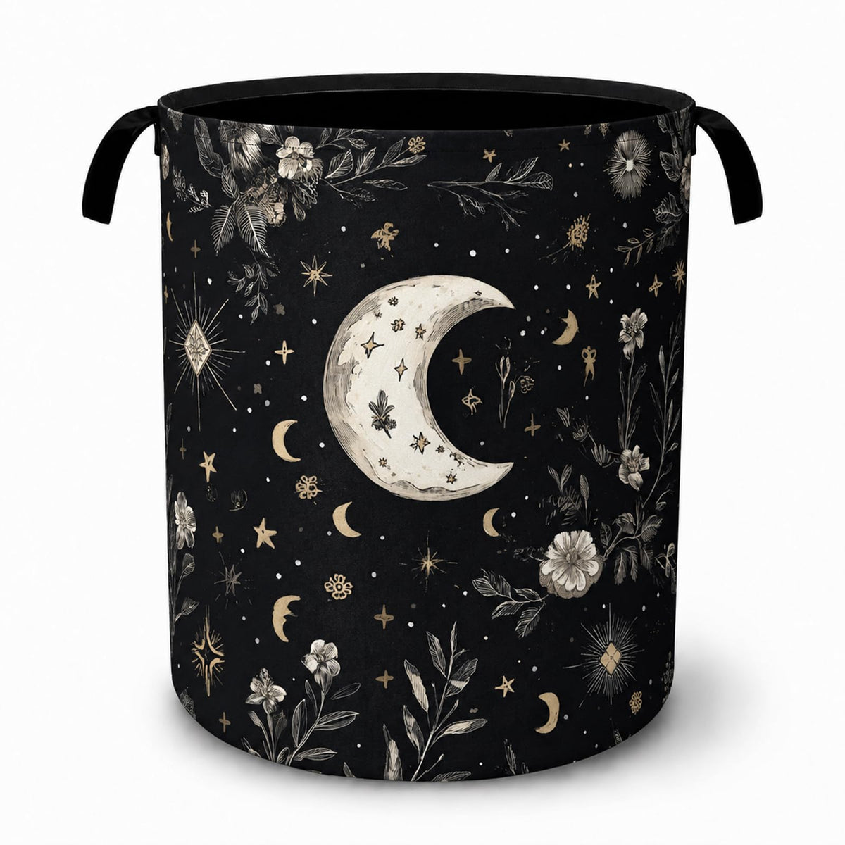Gothic Moon Laundry Basket Home Decor Laundry Hamper With Handles Collapsible Laundry Baskets Waterproof Dirty Clothes Hamper St