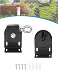 Ivysun Shade Replacement Parts,Mounting Brackets,Upgrade To Metal Ring,Compatible With Coolaroo Exterior Roller Shade(Black,1 Pa