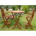 International Caravan Furniture Piece Carmona Set of 3 Bar Height Table Group