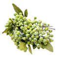 M2cbridge Pack of 6 Green Artificial Berry Stems Christmas Picks Wreath Ornament(Green)