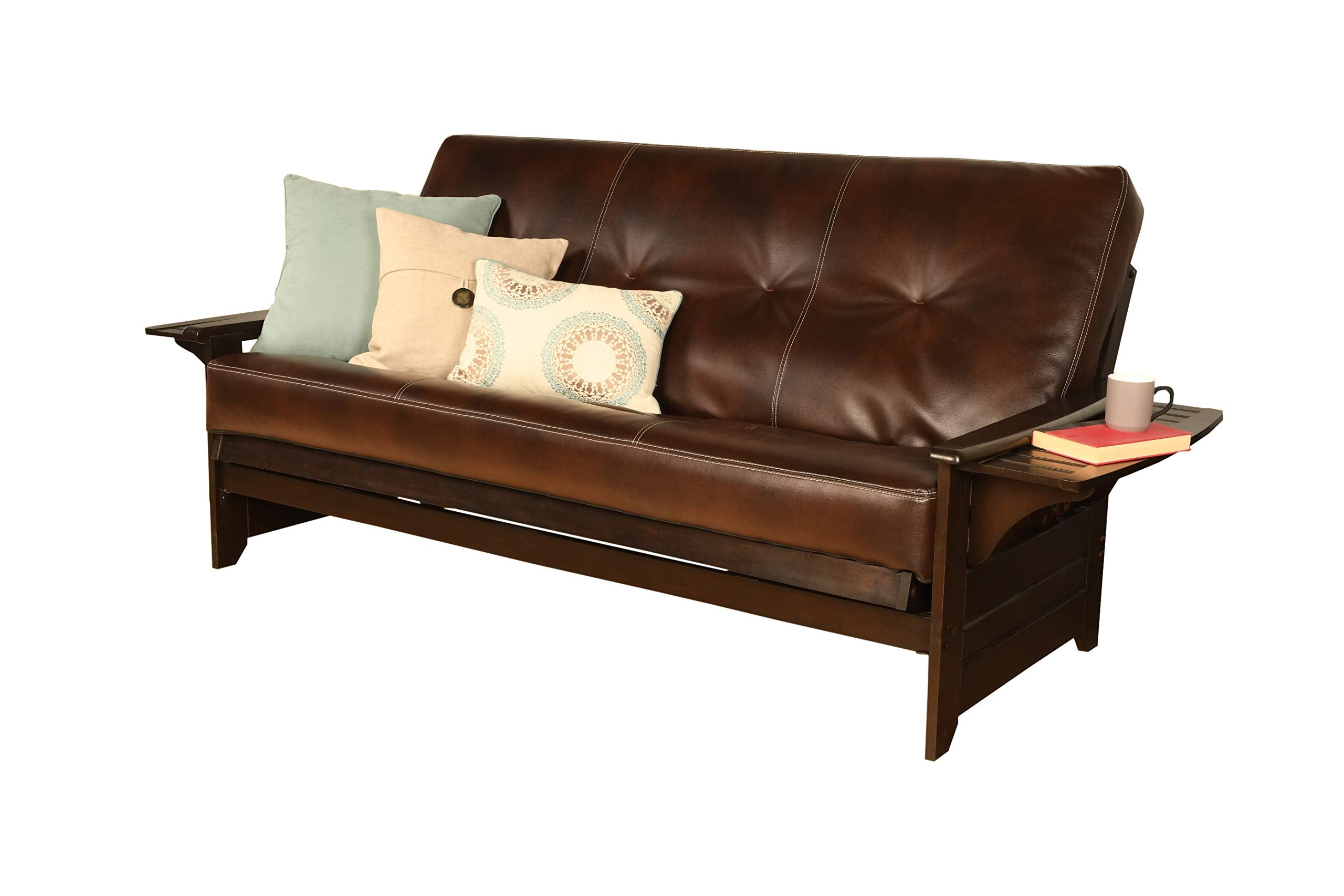 Kodiak Futons Phoenix Full Size Futon In Espresso Finish, Oregon Trail Java