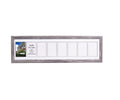 CreativePF- 8 Opening Glass Face Driftwood Picture Frame to hold 5 by 7 inch Photographs including 10x40-inch White Mat Collage