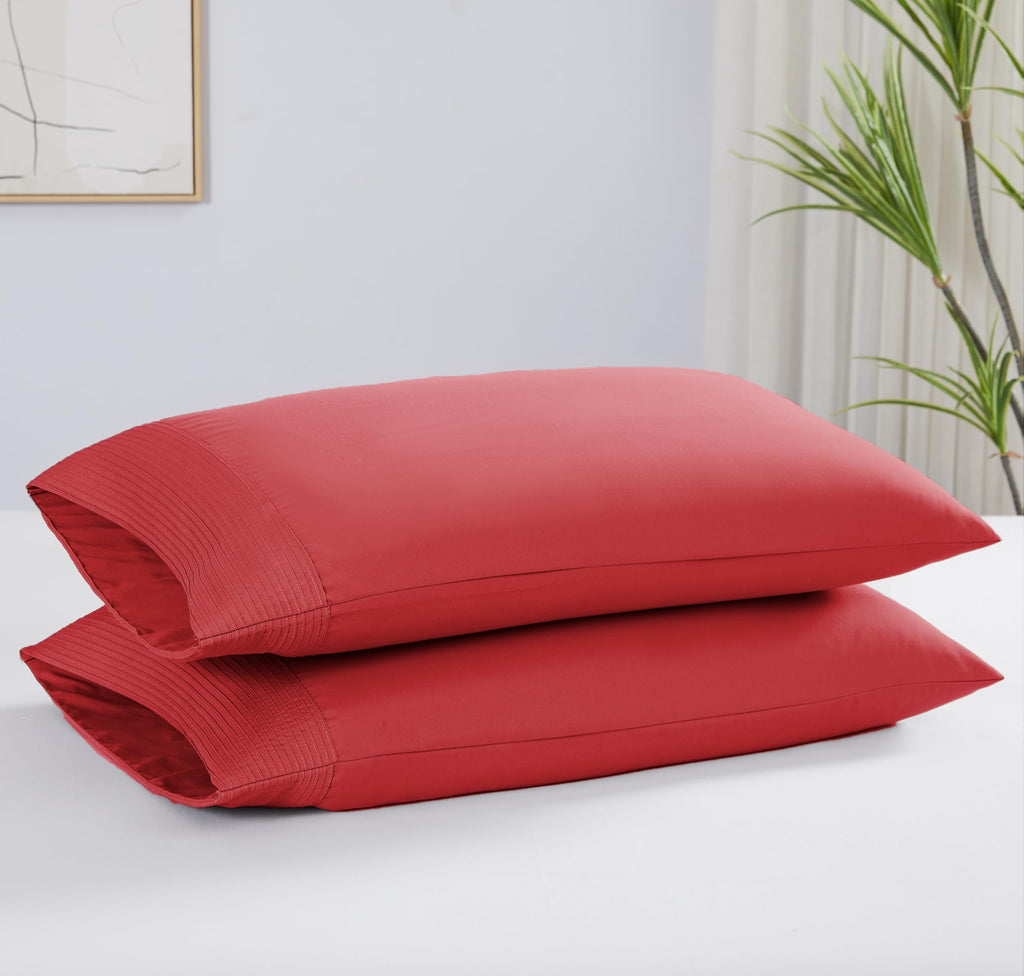 Southshore Fine Living, Inc. California King Pleated Sheet Set, 4-Piece, 21'' Deep Pocket Cal King Bed Sheets | Flat Sheet, Fitt