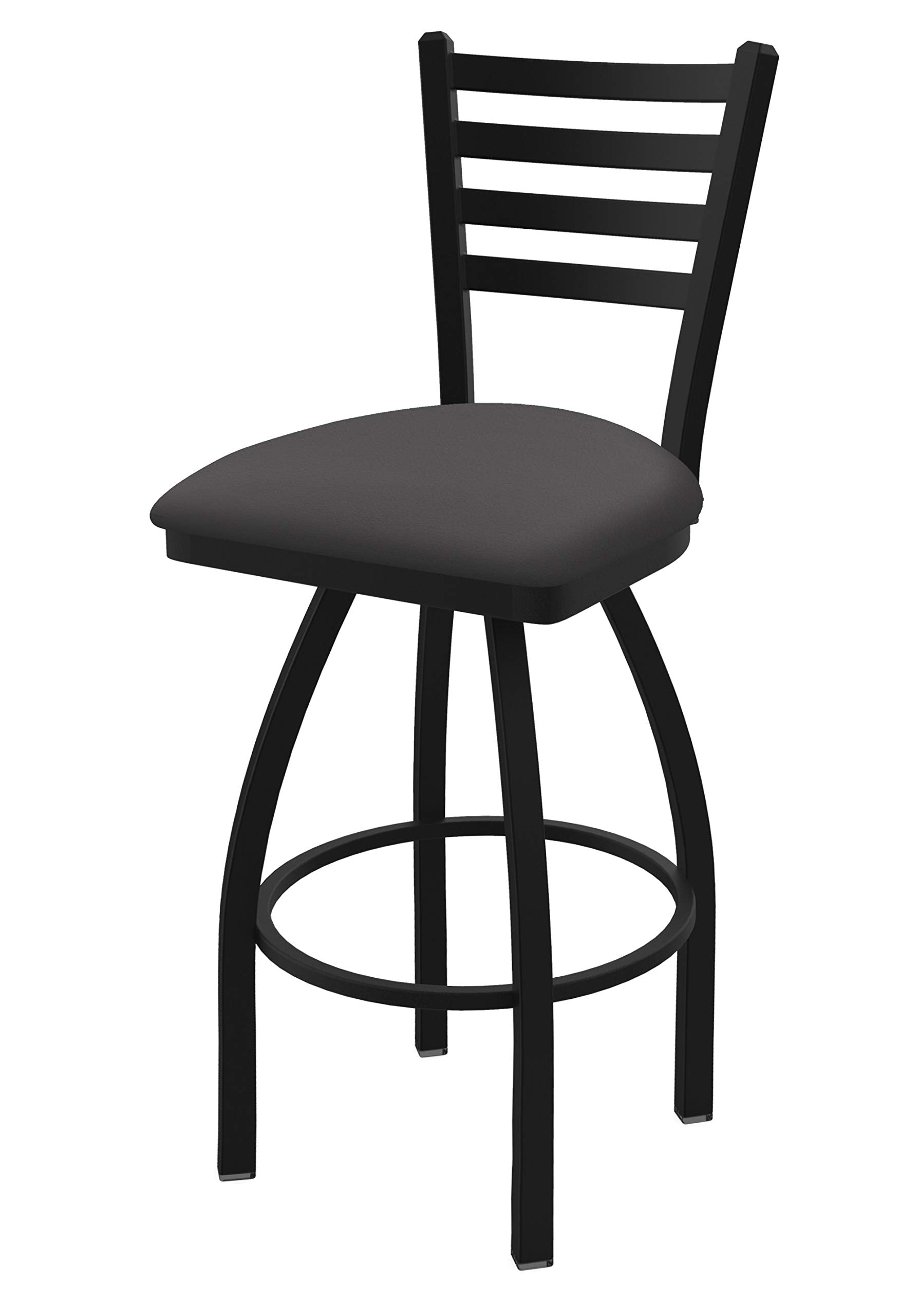 410 Jackie 25 Swivel Counter Stool with Black Wrinkle Finish and Canter Storm Seat