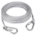 Klimet Heavy Duty Clothes Drying Rope With Hooks | Stainless Steel Clothesline For Balcony Travel Camping & Home Use | Rust Resi