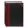 Pioneer Photo Albums LBT-57/BKR 50-Pocket Black and Red Ledger Style Leatherette Cover Photo Album for 5 by 7-Inch Prints