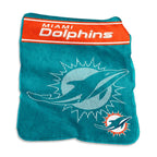 Miami Dolphins Blanket 60X80 Raschel Throw