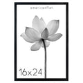 Americanflat 16x24 Poster Frame with Polished Plexiglass - Soho Collection - Gallery Style Deep Molding Frame for Wall Display -