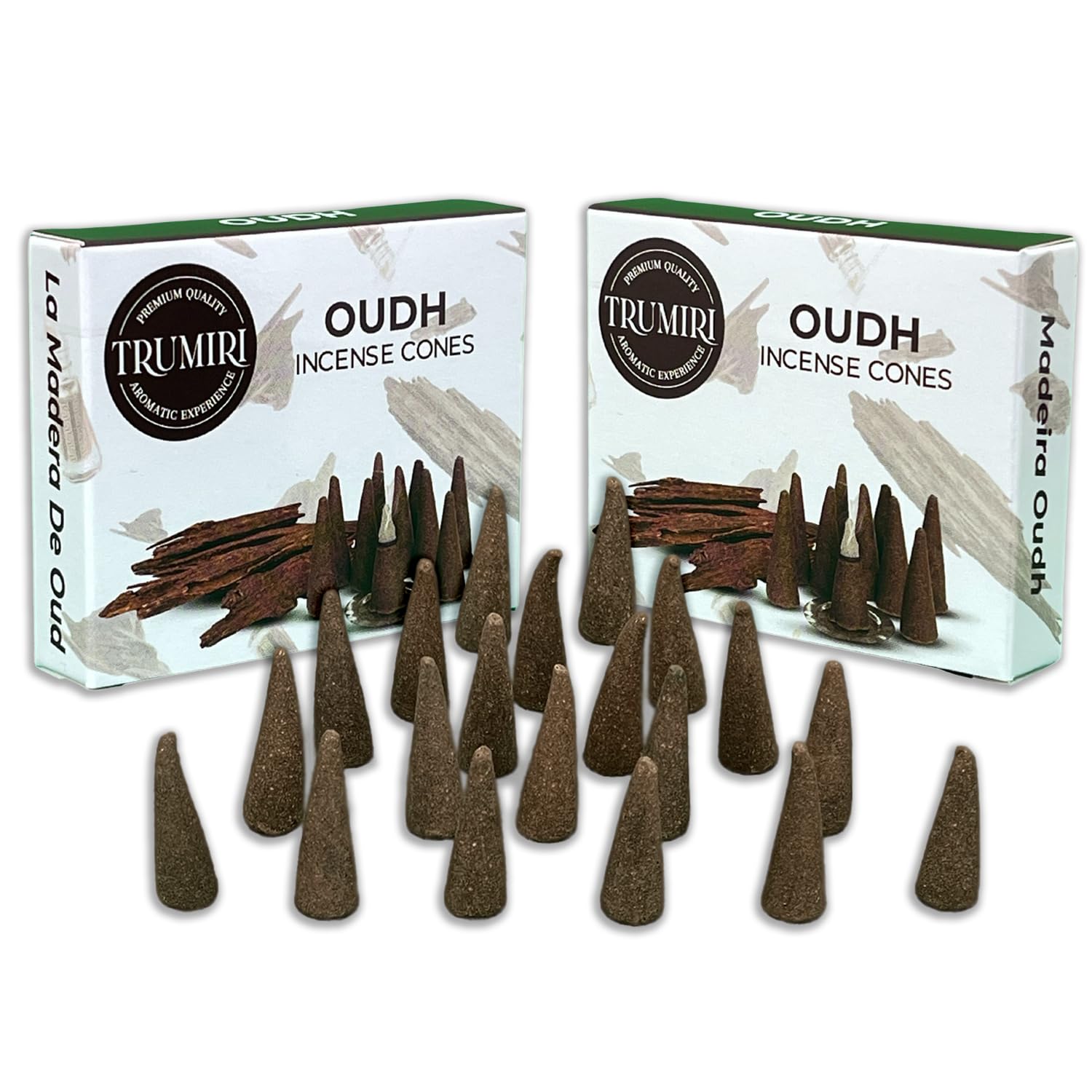 Oud Incense Cones - Total 20 Cone Incense - Dual Pack of 10 Insence Cones - Incense Cones Scented - Cone Incense Scents - Insens