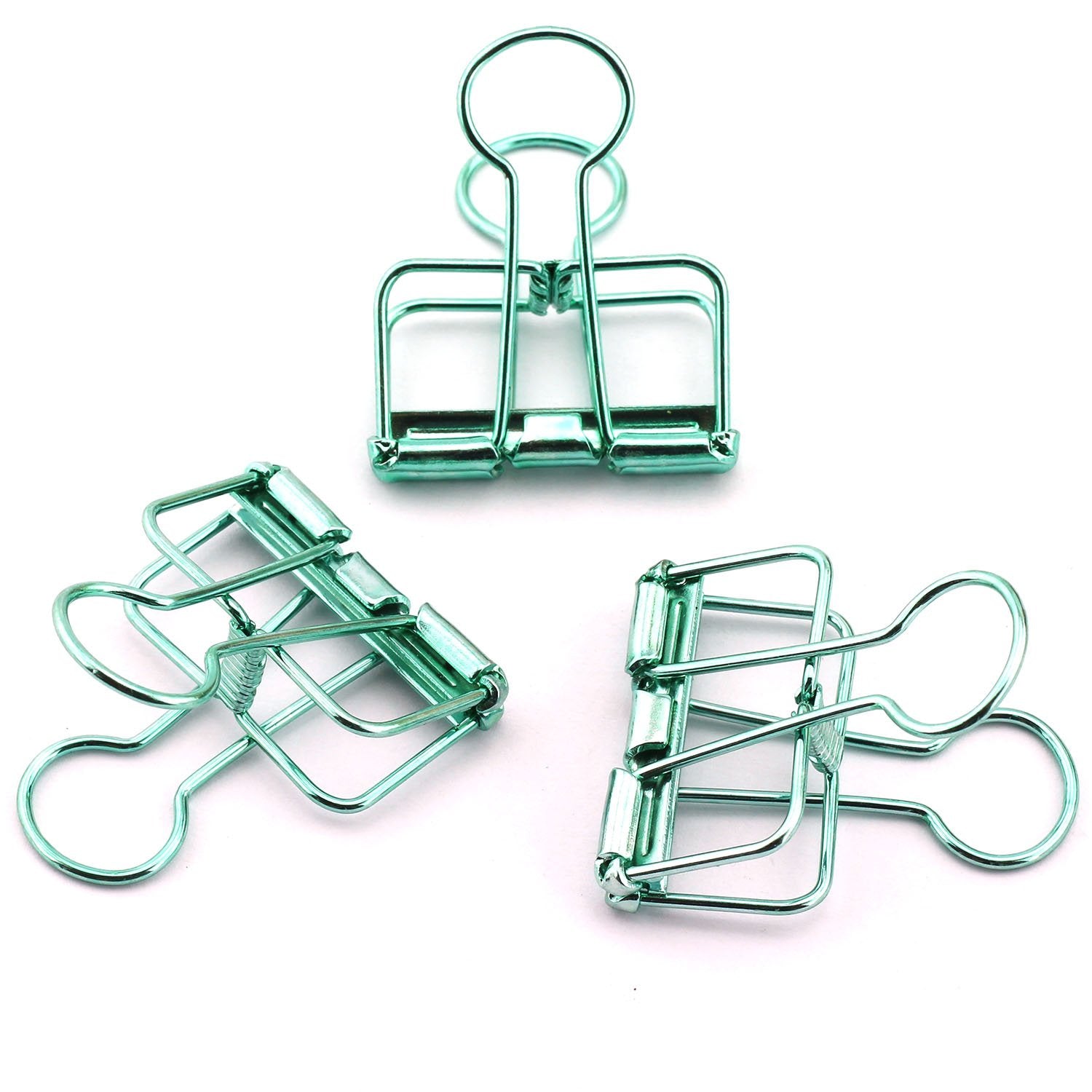 Nxg 12 Pack Medium Metal Wire Binder Clips, Office Supplier School Accessories,Colorful Hollow Out Paper Organizer, Paper Metal