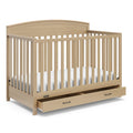 Graco Benton 5-In-1 Convertible Crib With Drawer (Driftwood) - Converts From Baby Crib To Toddler Bed, Daybed And Full-Size Bed,