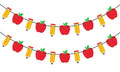 Vilifever 2 Pieces Pencil Apple Banner For Back To School Decorations, First Day Of School Classroom Decorations Party Supplies,