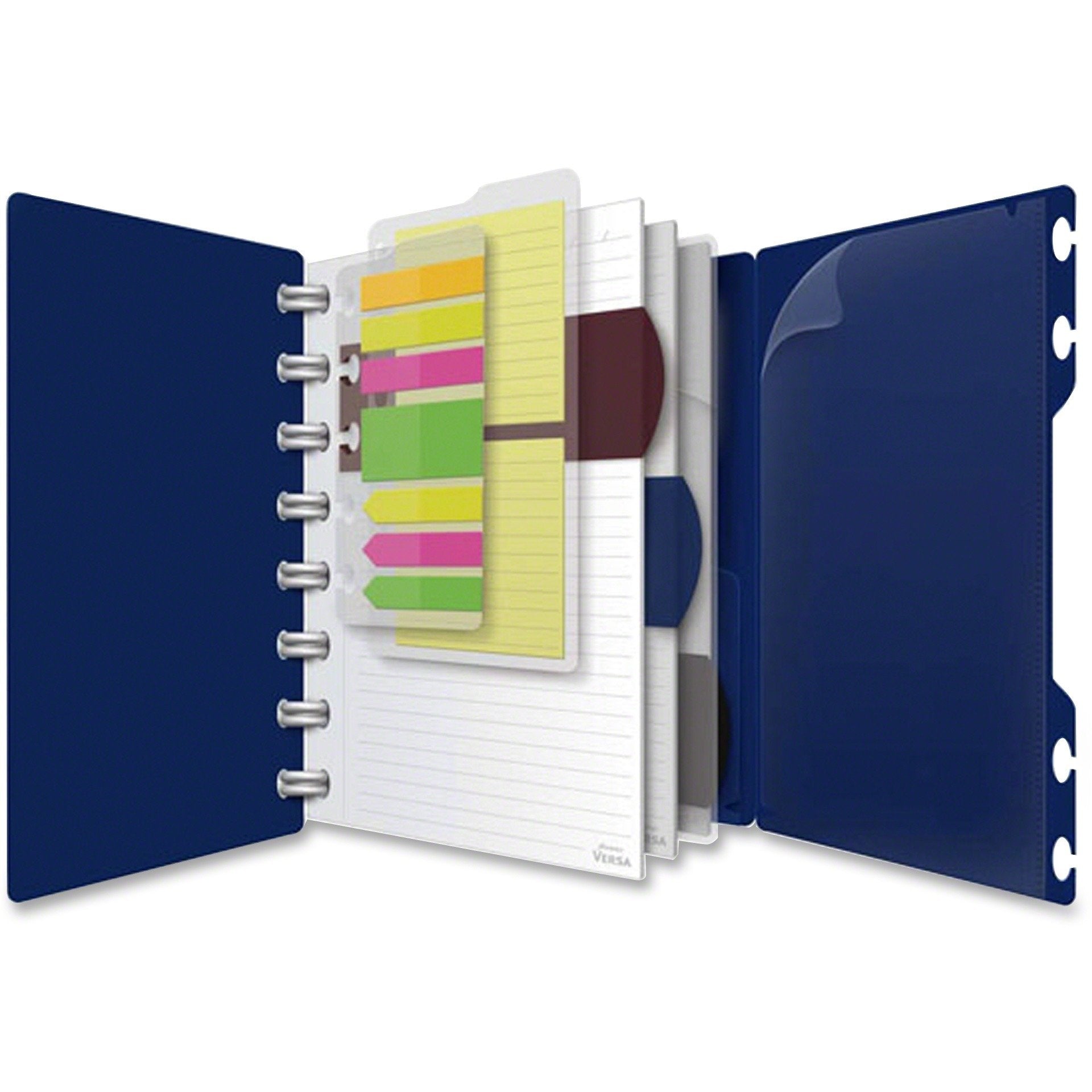 Ampad 25635 Spiral Notebook, Poly Cover, 60 Sht, 5-1/2-Inch X8-1/2-Inch, Navy