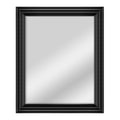MCS 28x34 Large Wall Mirror, Brushed Black Frame & Beveled Detail Mirror, Vertical & Horizontal Wall Hanging Mirror for Bathroom